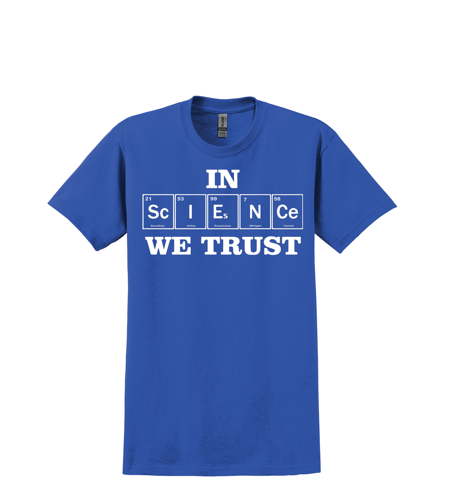 T SHIRT-IN SCIENCE WE TRUST