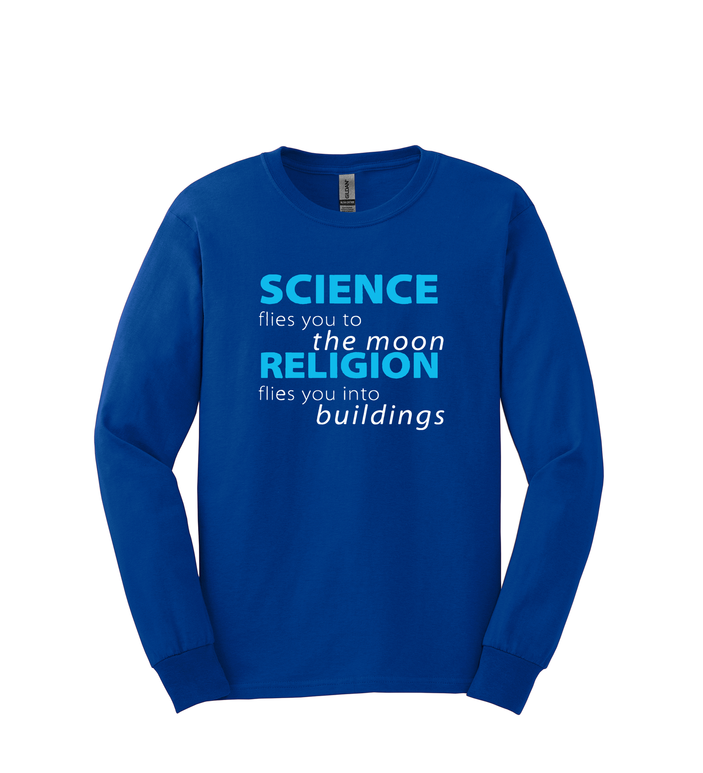 Long Sleeve Shirt - Science Flies Man to the Moon