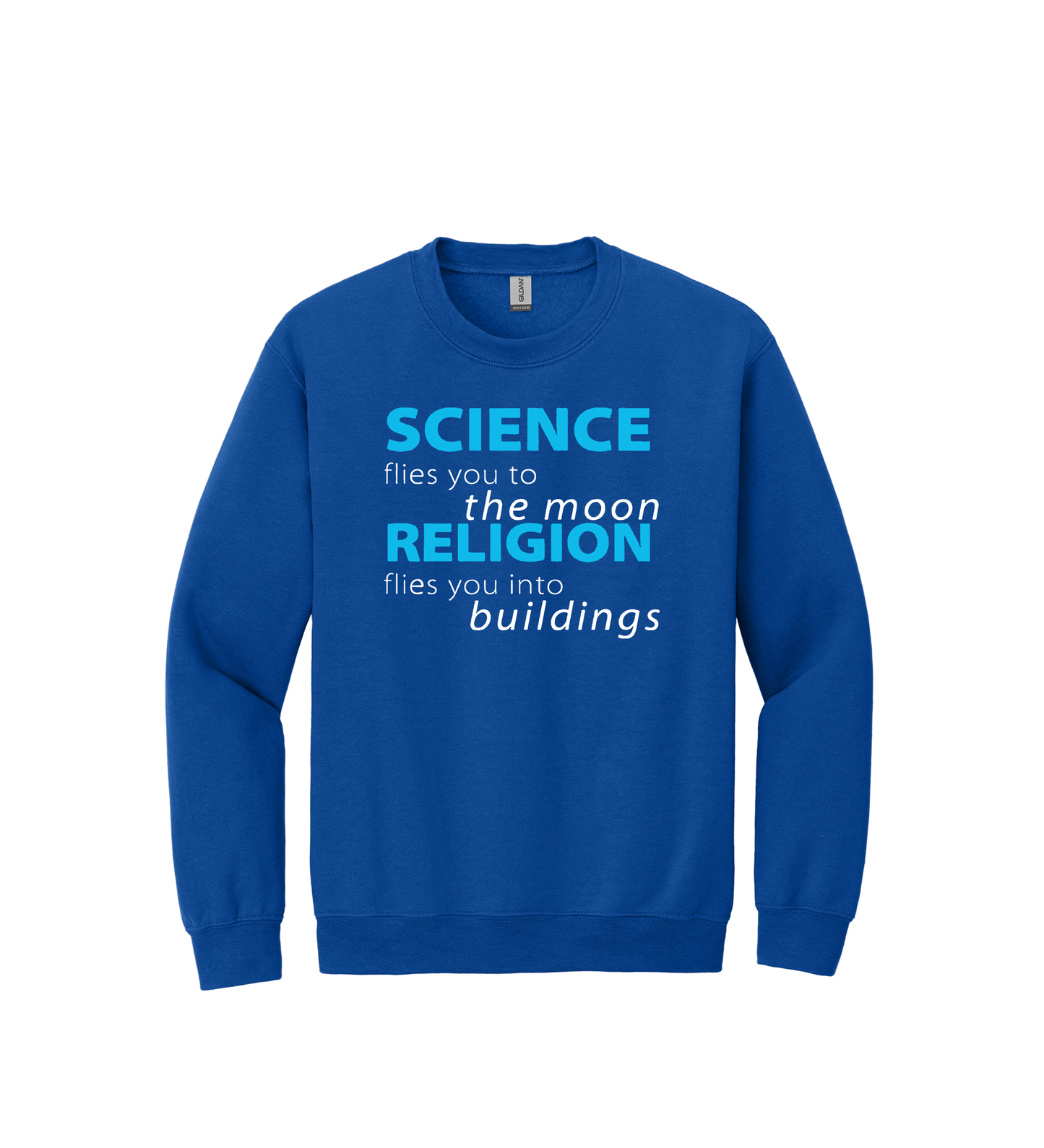 Crewneck - Science Flies Man to the Moon