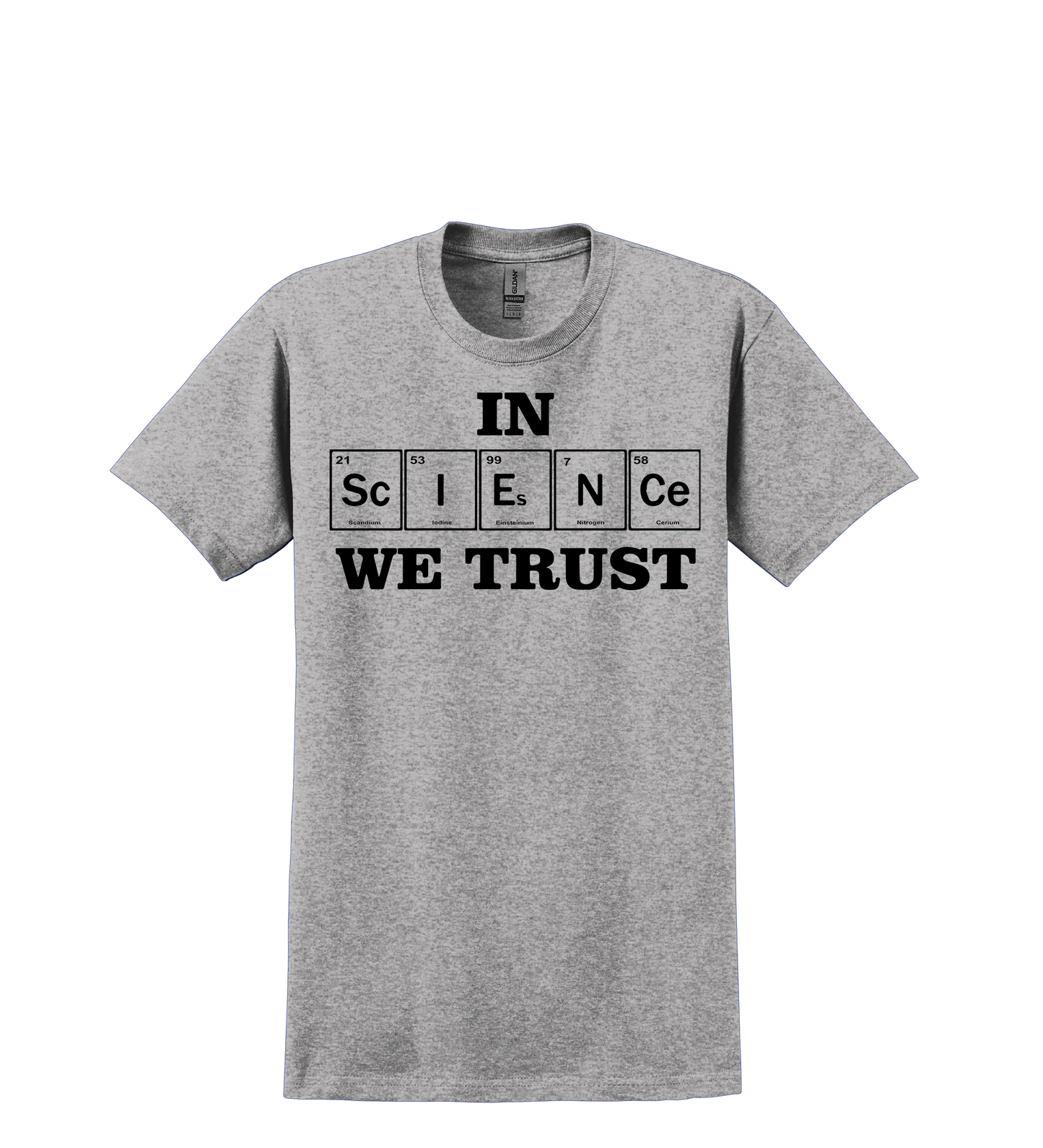 T SHIRT-IN SCIENCE WE TRUST