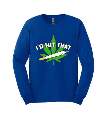 Long Sleeve Shirt - I'd Hit That