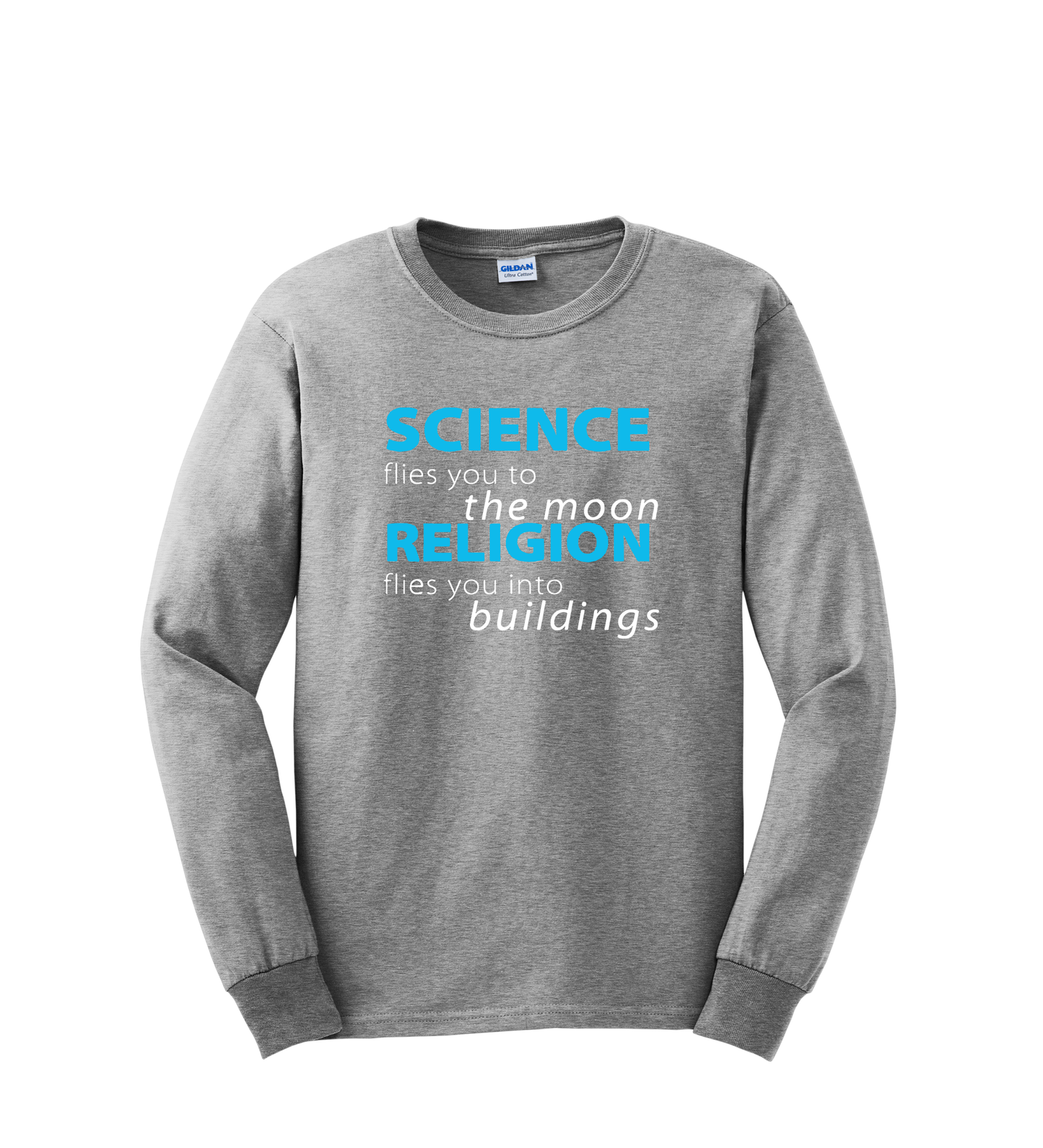 Long Sleeve Shirt - Science Flies Man to the Moon