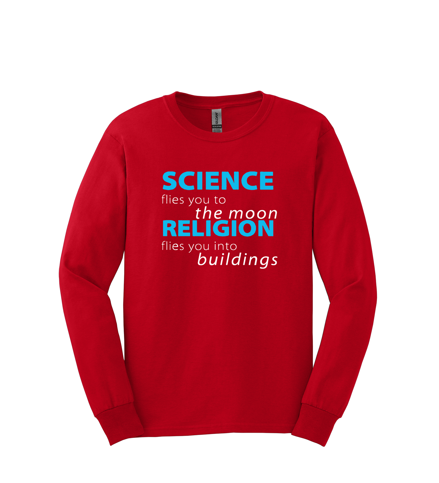 Long Sleeve Shirt - Science Flies Man to the Moon
